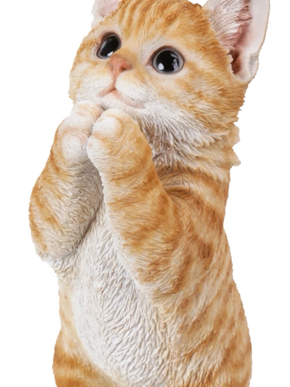 Adorable Orange Tabby Cat Toy - Cute Standing Kitten